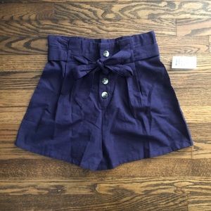 High Waisted Linen Shorts NWT